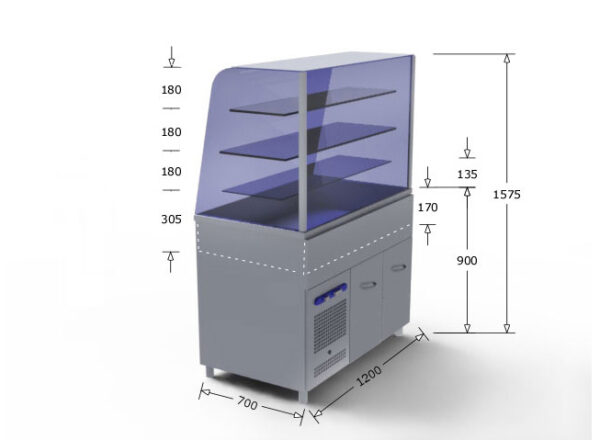 Külmvitriin Liisa 1200