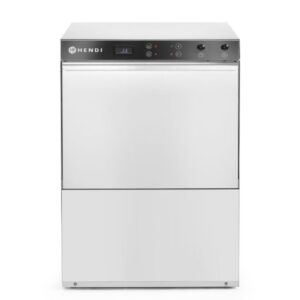 Nõudepesumasin 50x50, HENDI, Budget Line, pesuvahendi dosaatori ja tühjenduspumbaga, 230V/3600W, 600x570x(H)830mm