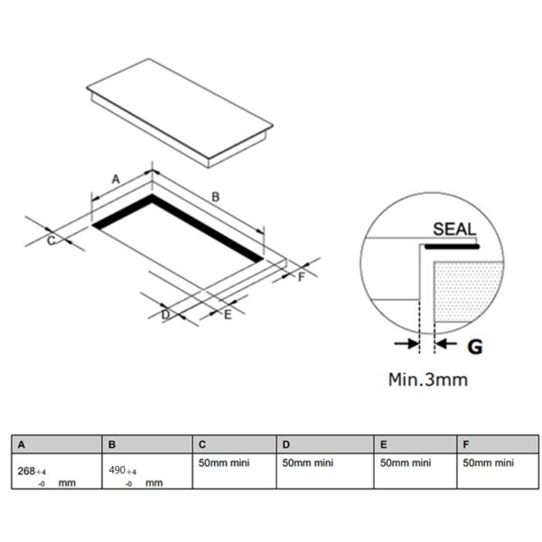 Keraamiline pliidiplaat Scandomestic Domino K30