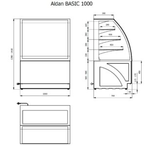 Kondiitrivitriin Aldan Basic