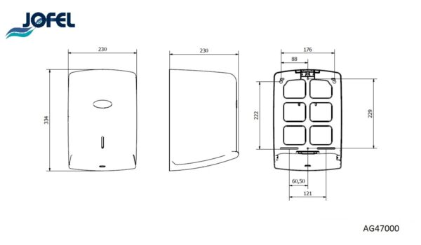 Rullkätepaberi dosaator Jofel SMART