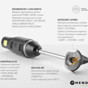 Stick blender HENDI BLEND, HENDI, designed by Robert Bronwasser, 230V/250W, ⌀71x(H)450mm