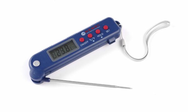 Digitaalne termomeeter kokkupandava sondiga