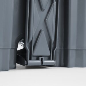Pedal bin, AmerBox, 68L, Light grey, 490x410x(H)660mm