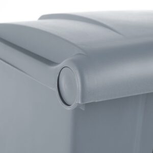 Pedal bin, AmerBox, 68L, Light grey, 490x410x(H)660mm