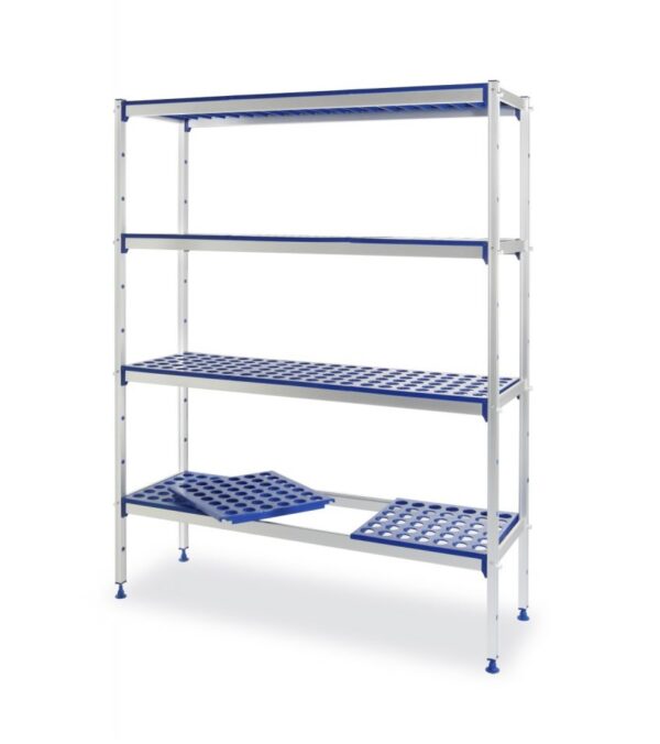 Kokkupandav alumiiniumist riiul Hendi