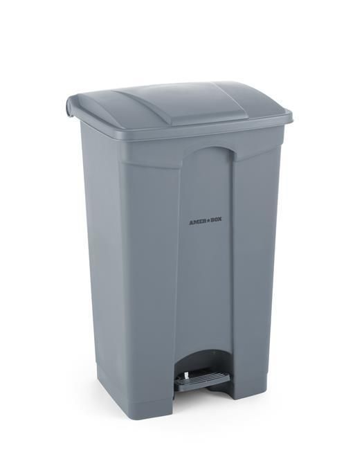 Pedal bin, AmerBox, 68L, Light grey, 490x410x(H)660mm - Image 5