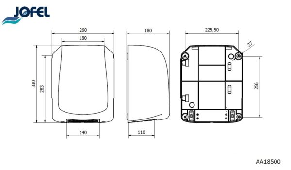 Kätekuivati Jofel AVE SATIN