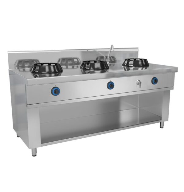 Wok pliit kolme põletiga (gaas)