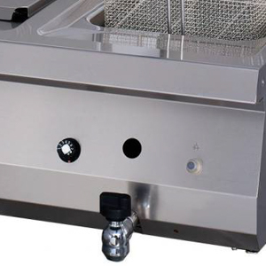 Raske fritüür - 2 x 12L - Gaas - topeltühikuga - äravoolukraaniga - 70cm sügavune - Image 5