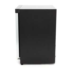 Klaasuksega külmkapp Maxima 200L Black