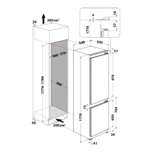 Integreeritav külmik Whirlpool