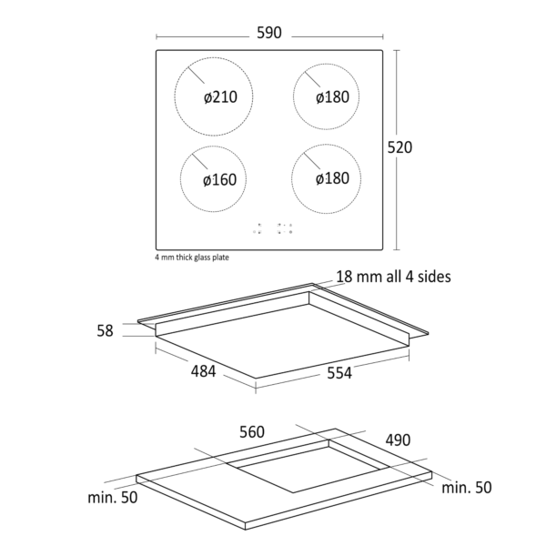Induktsioonplaat Scandomestic