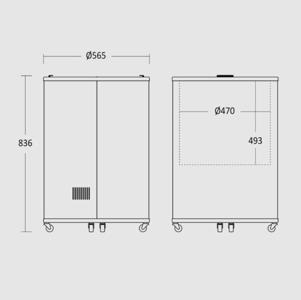 Tünn-sügavkülmik 85 liitrit Scandomestic
