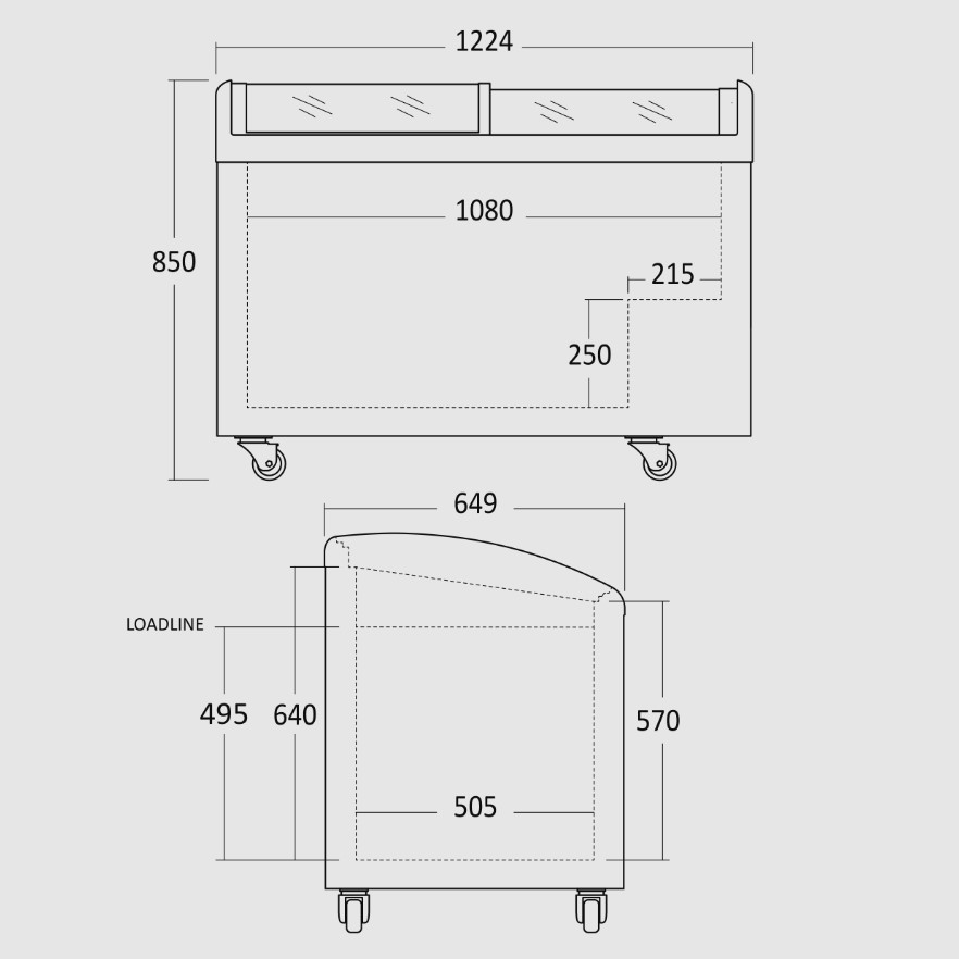 Klaaskaanega jäätisekülmik Scandomestic - Image 2