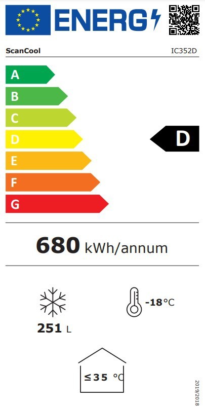 Klaaskaanega jäätisekülmik Scandomestic - Image 3