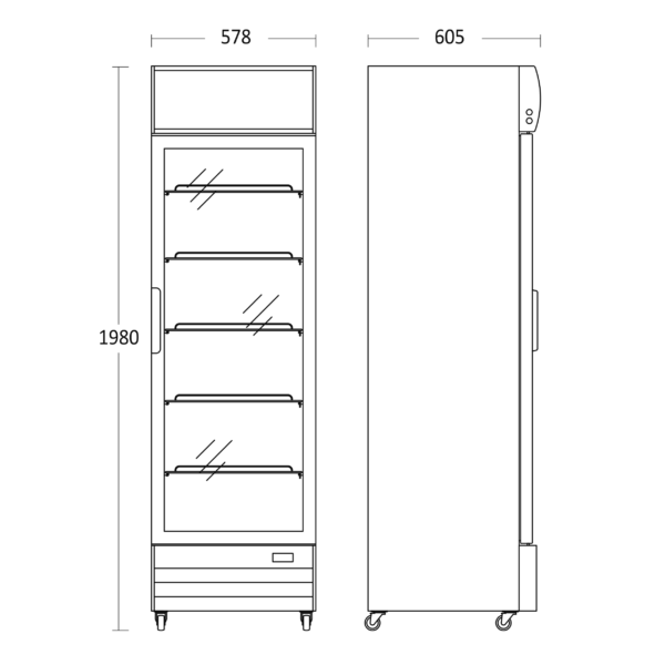 Külmkapp Scandomestic SD417BE