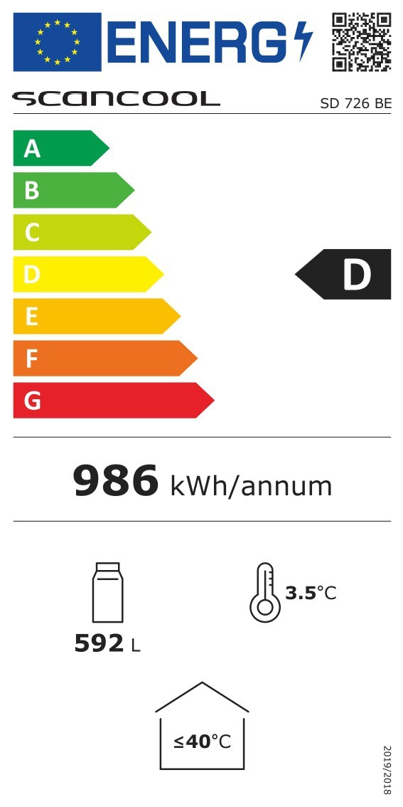 Külmkapp Scandomestic SD726BE