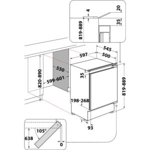 Integreeritav jahekülmik Whirlpool