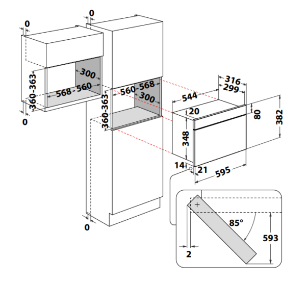 Integreeritav mikrolaineahi Whirlpool