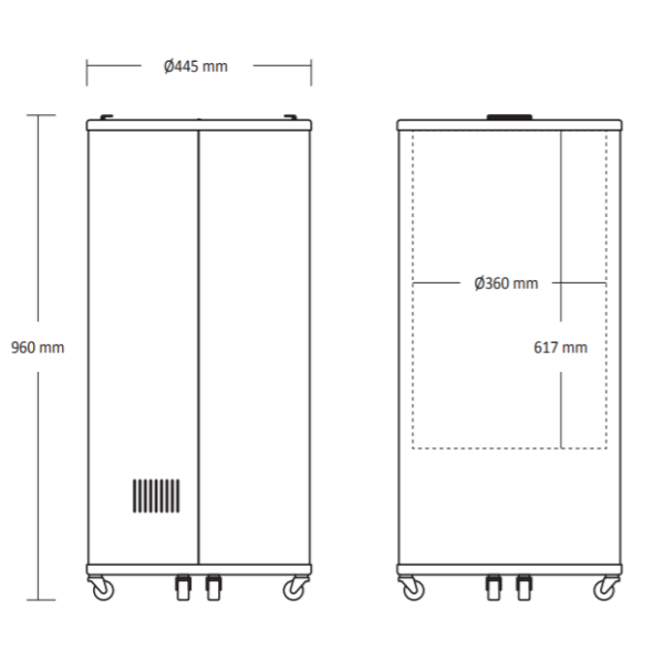 Tünn-külmik 66 liitrit Scandomestic , must