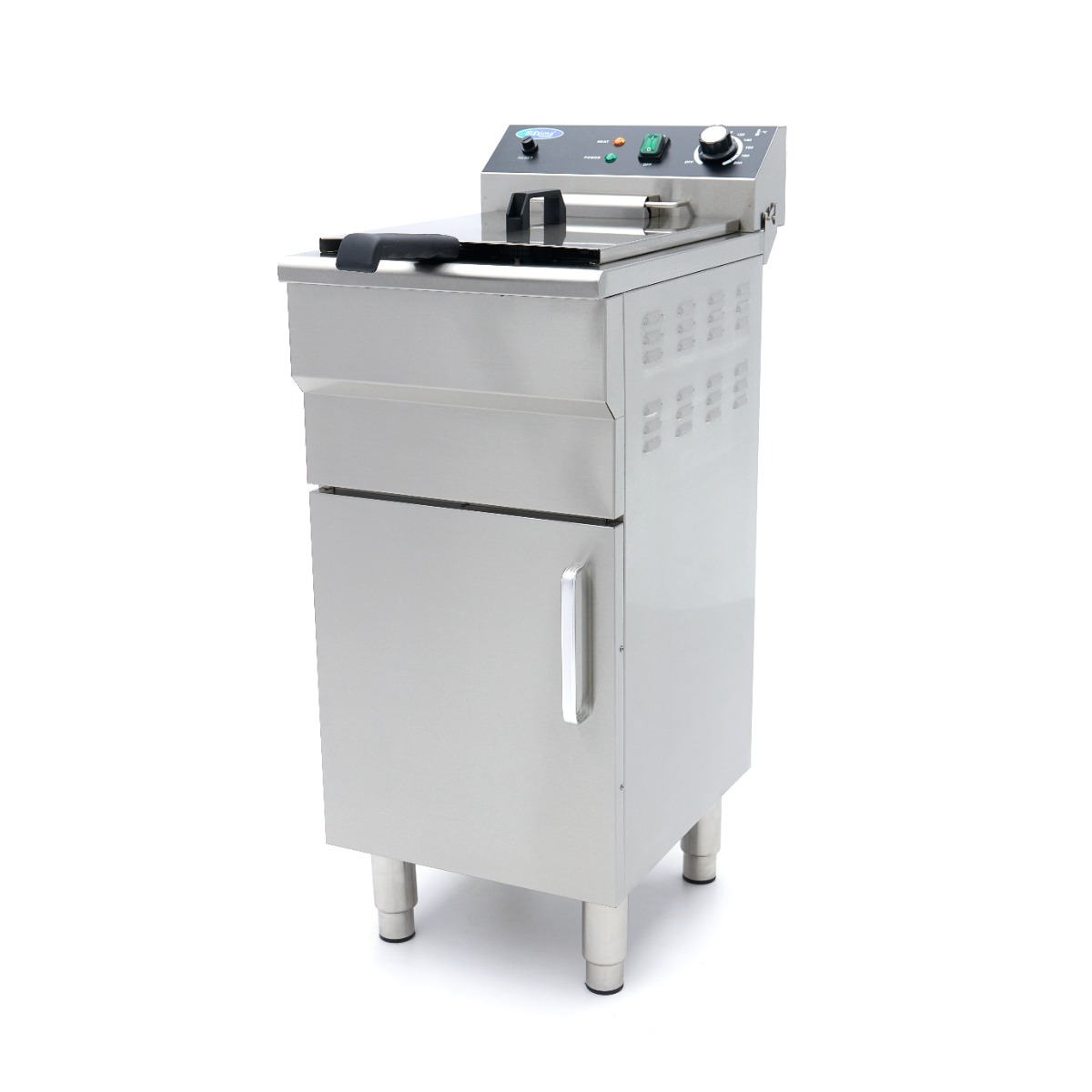 Fritüür - 16L - 1 korv - tühjenduskraaniga ja alusega - 230V