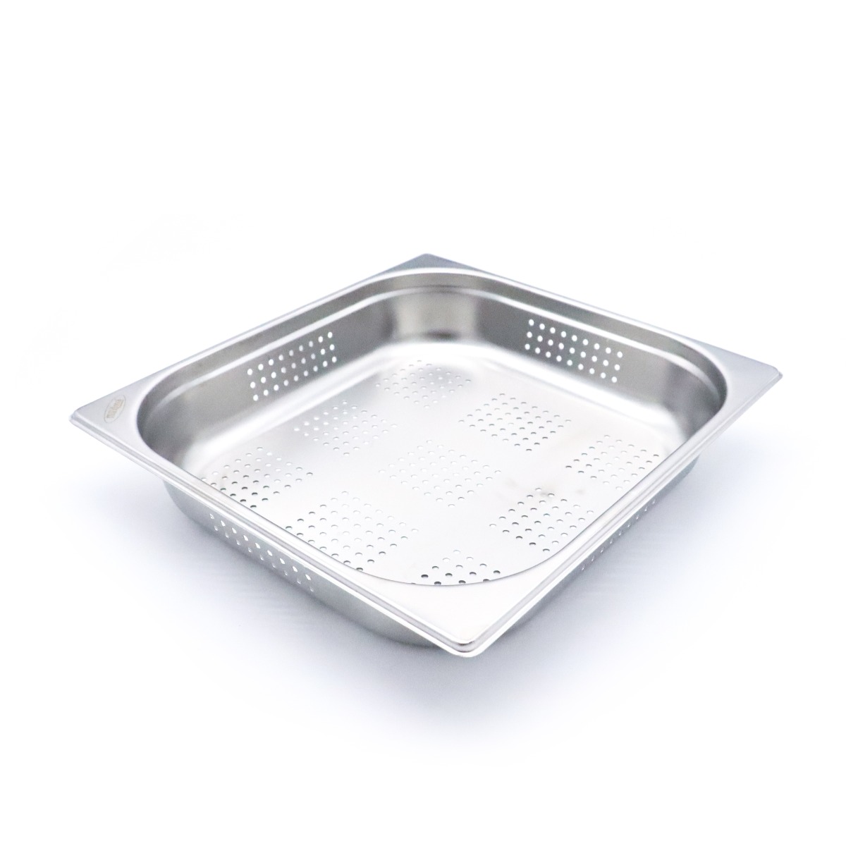 Gastronormkonteiner 2/3 GN - perforeeritud - 6,5cm sügavus - 32,5 x 35,4cm - roostevaba teras