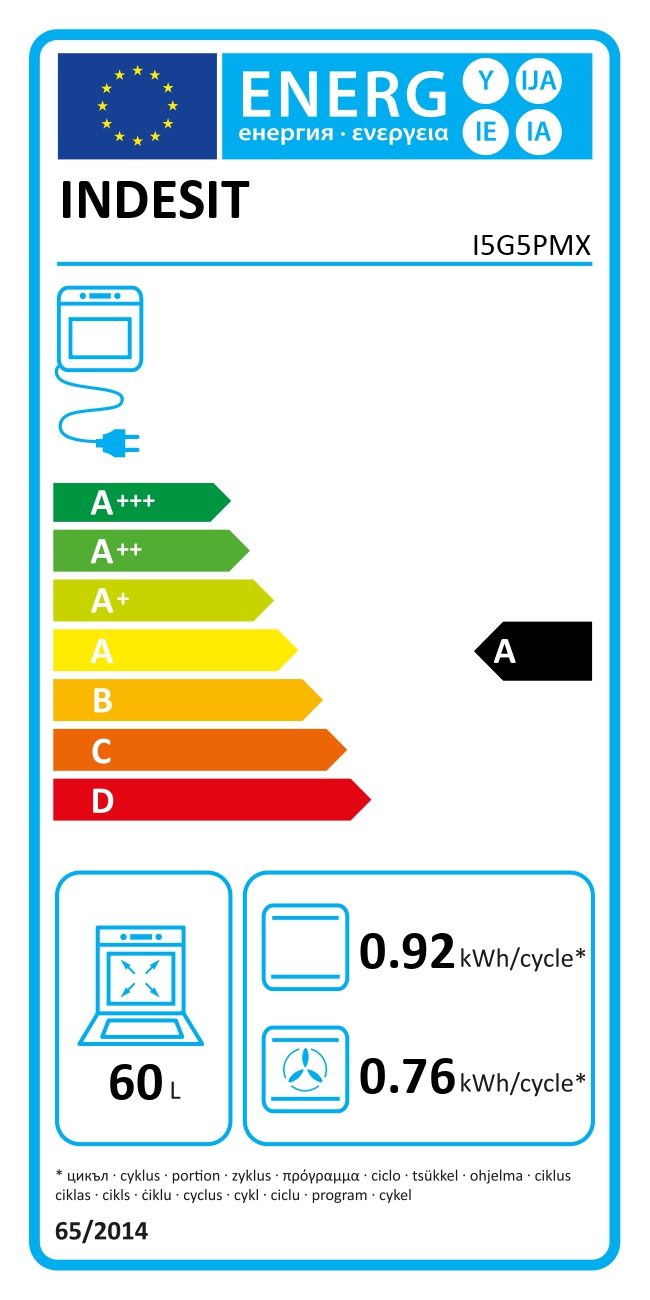 Gaasipliit elektriahjuga Indesit - Image 5