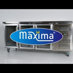 Counter Fridge - 180cm - 3 Glass Doors