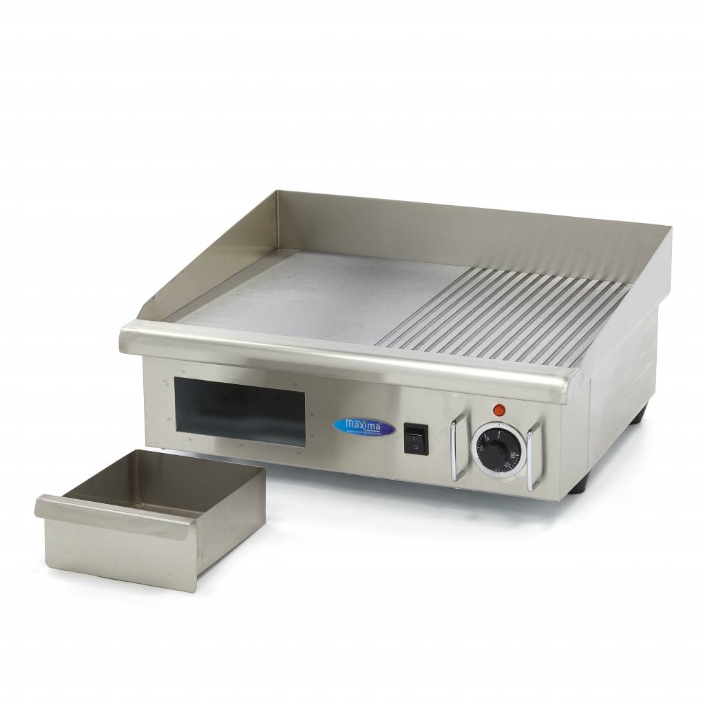 Griddle - Half Grooved - 55 cm - incl Drip Tray - Image 5