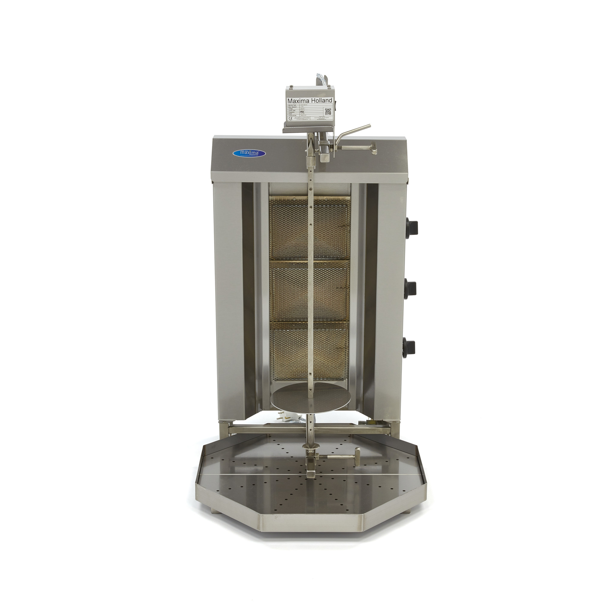 Kebabgrill gaasiga - 3 põletit - 30kg liha