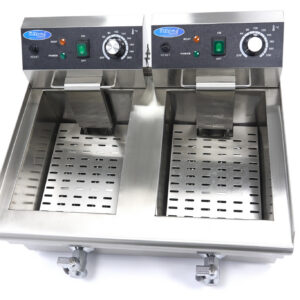 Fritüür - 2 x 10L - 2 korvi - tühjenduskraaniga