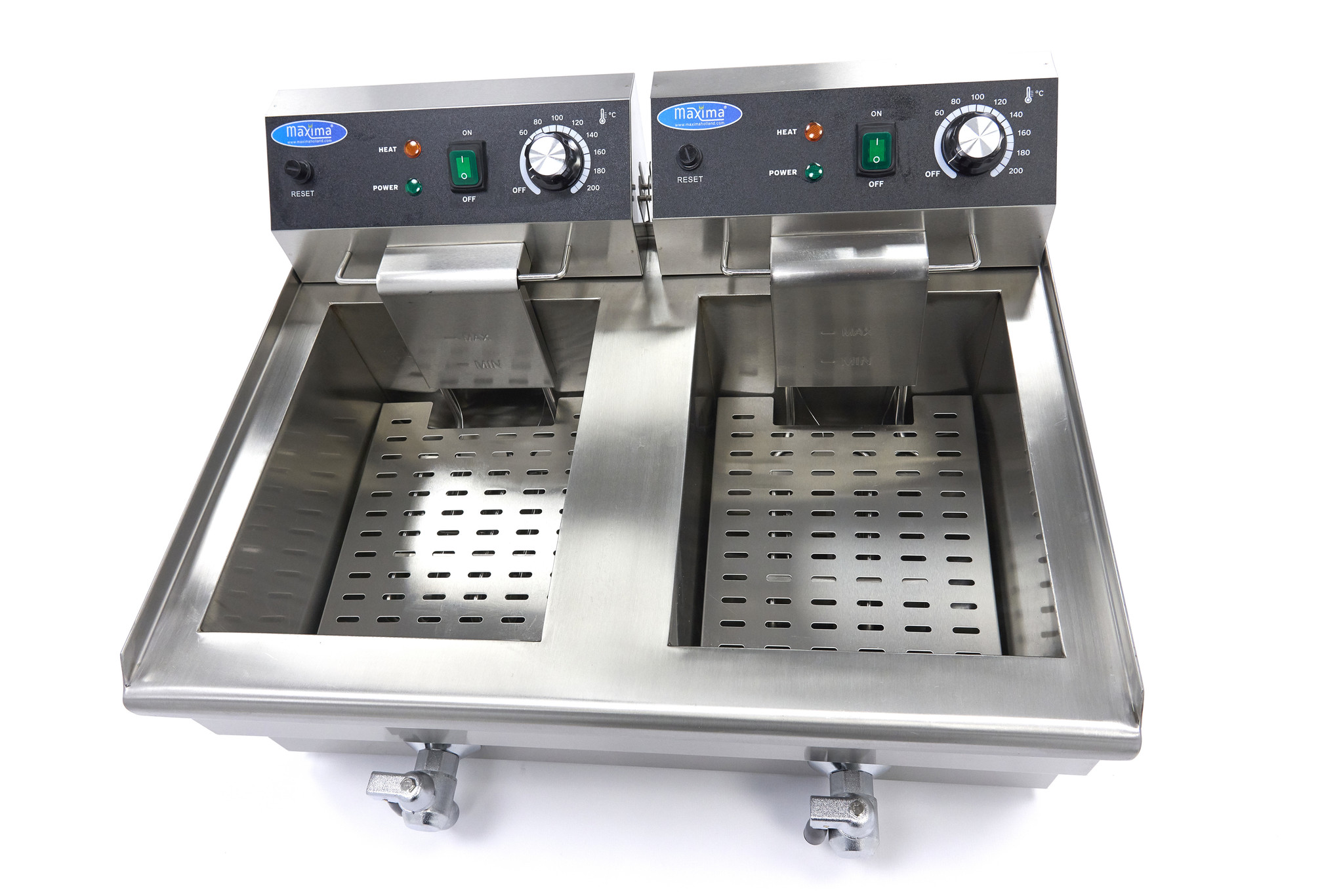 Fritüür 2 x 13L koos tühjenduskraaniga - topeltkorviga - Image 6