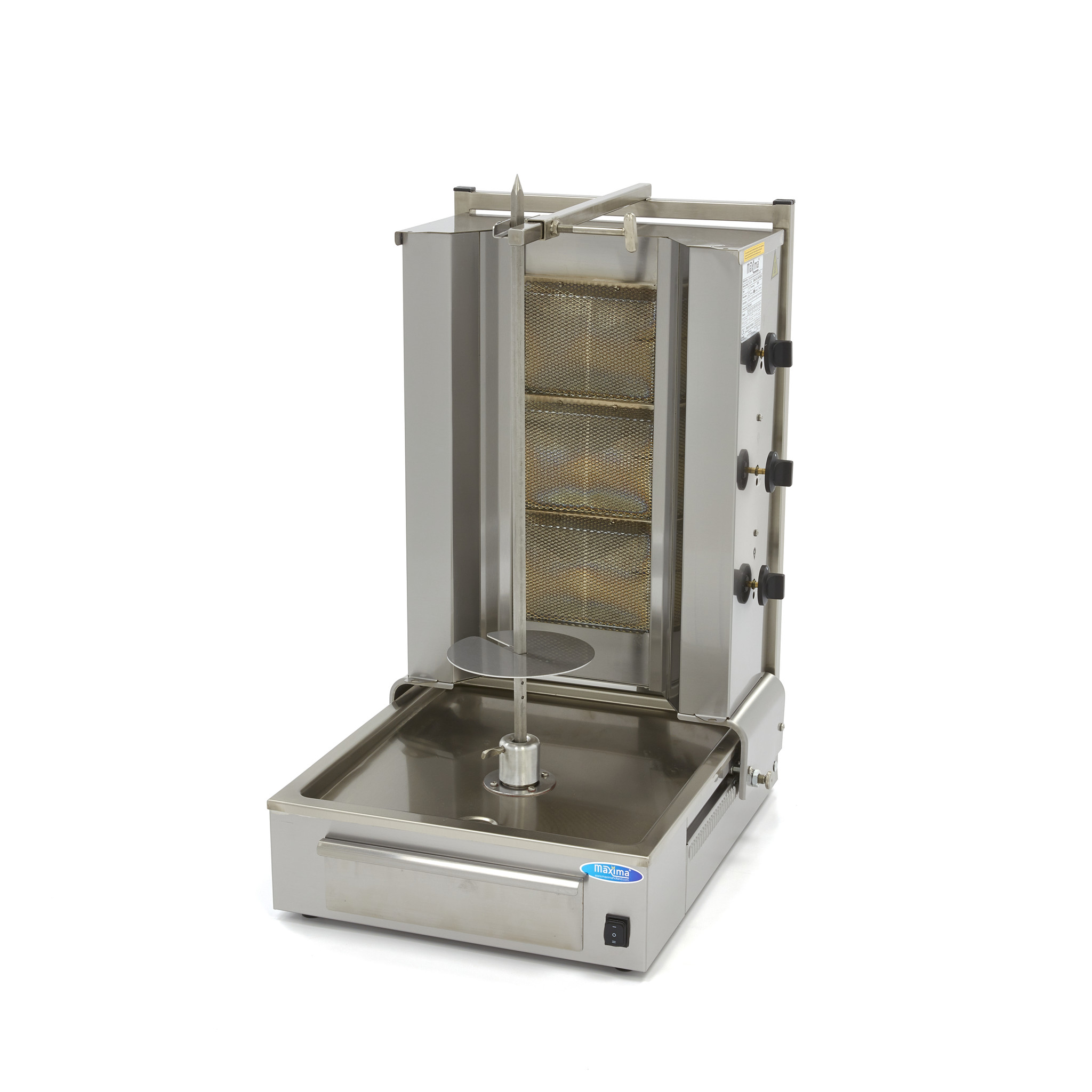 Kebabgrill gaasiga - 3 põletit - 40kg liha