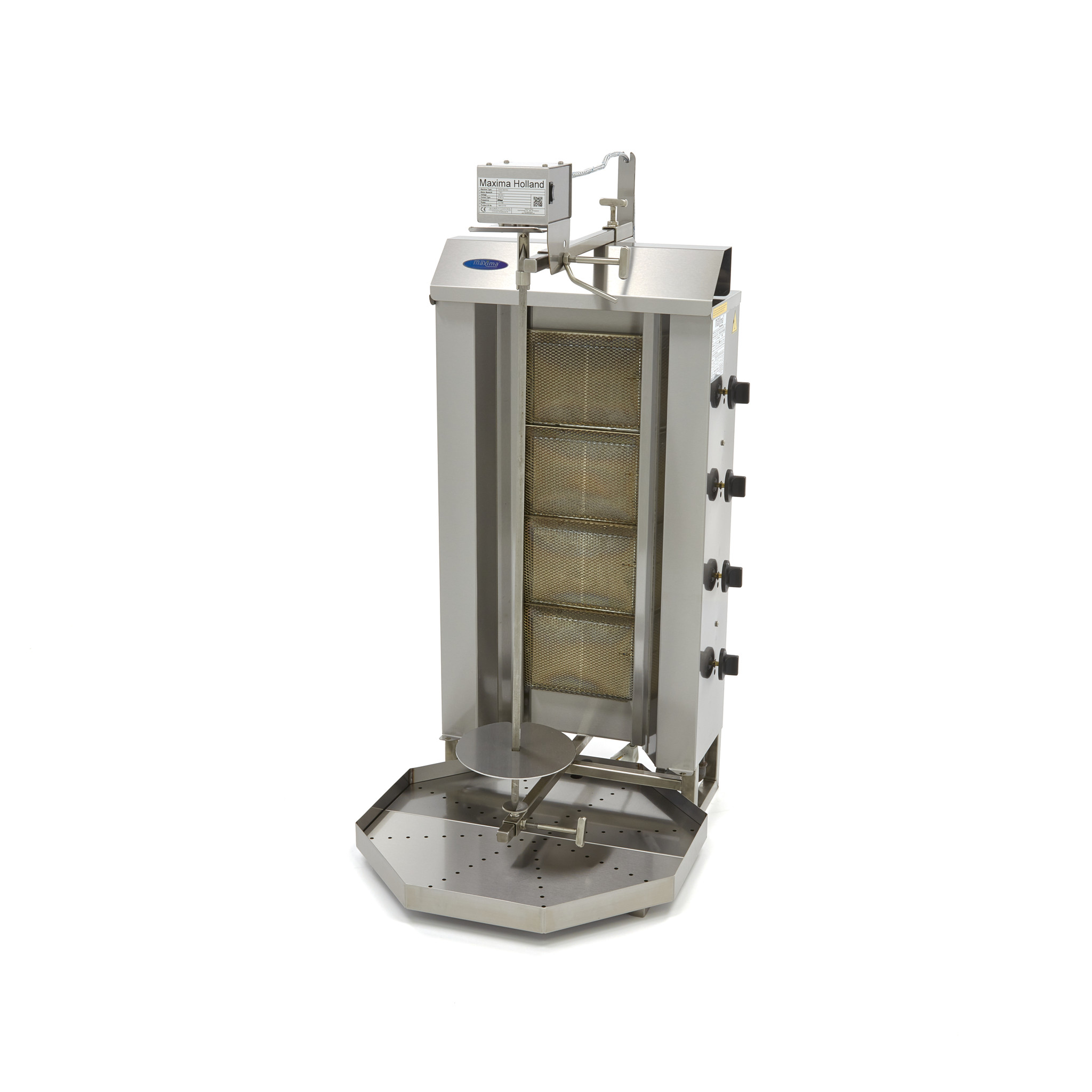Kebabgrill gaasiga - 4 põletit - 50kg liha