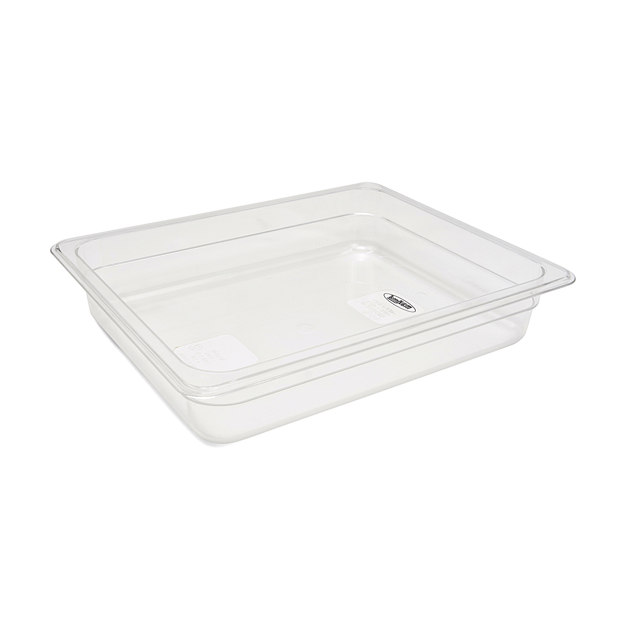 Gastronormkonteiner 1/2 GN - 6,5cm sügavus - 32,5 x 26,5 cm - Polükarbonaat