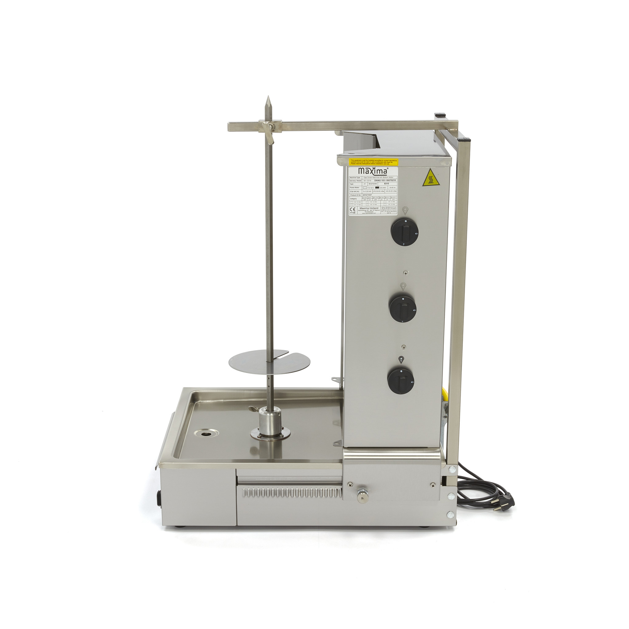 Kebabgrill gaasiga - 3 põletit - 40kg liha - Image 3