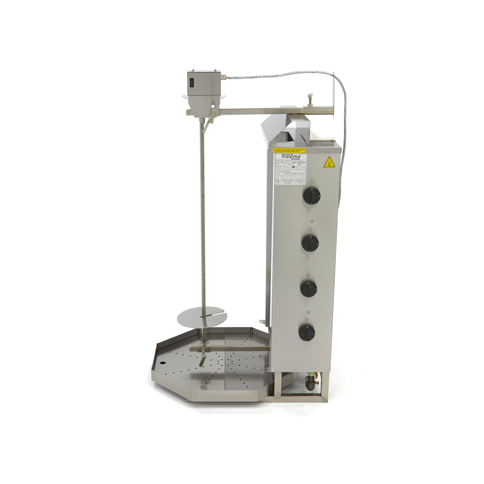 Kebabgrill gaasiga - 4 põletit - 50kg liha - Image 3