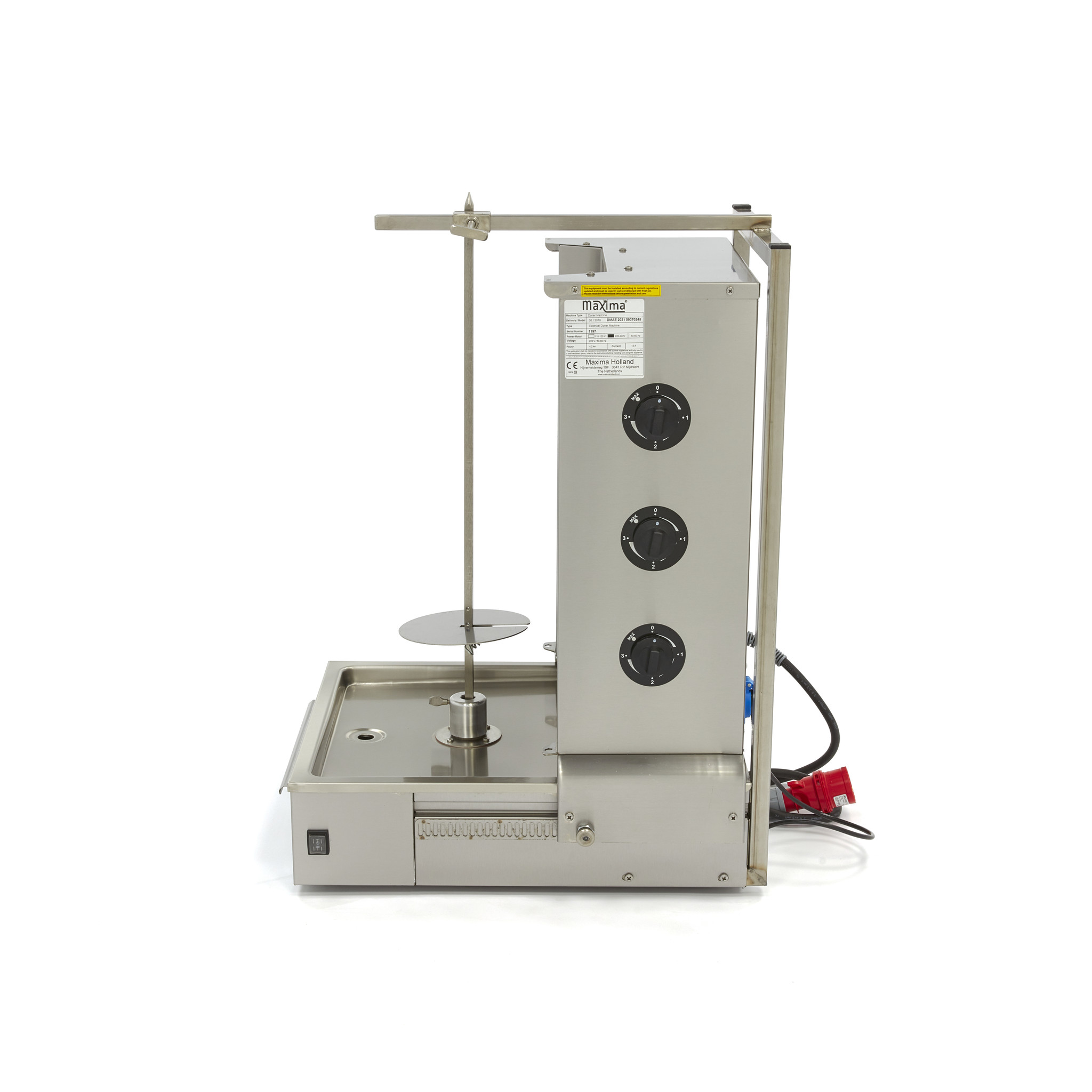 Elektriline kebabgrill - 3 põletit - 40kg liha - Image 3