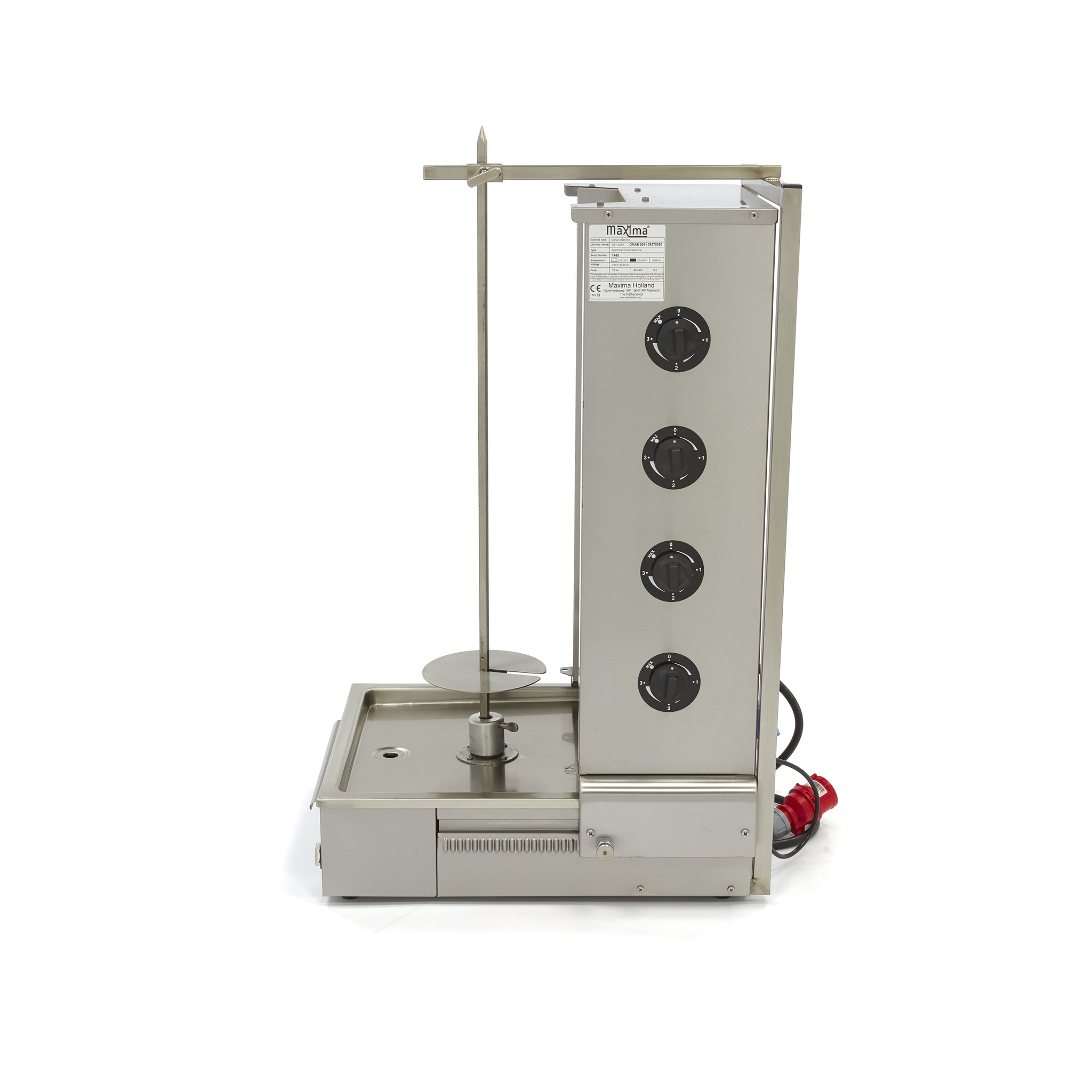 Elektriline kebabgrill - 4 põletit - 70kg liha - Image 3