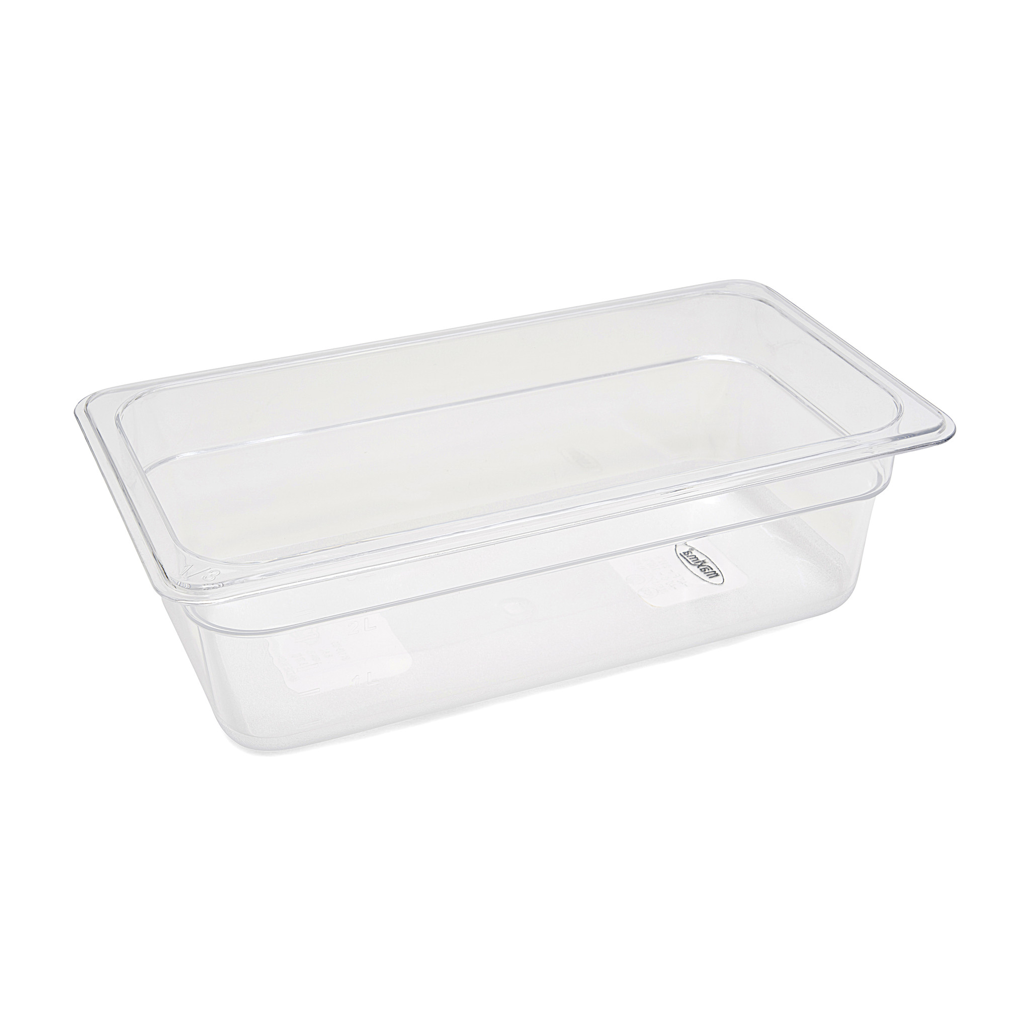 Gastronorm-konteiner 1/3 GN - 10cm sügavus - 32,5 x 17,6 cm - Polükarbonaat