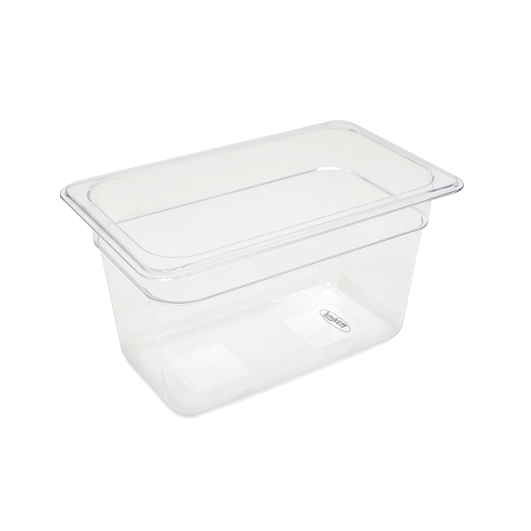 Gastronorm konteiner 1/4 GN - 15cm sügav - 26,5 x 16,2 cm - Polükarbonaat