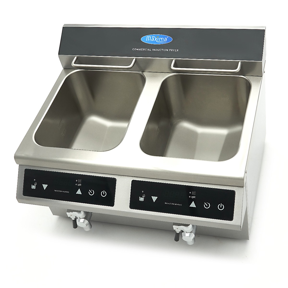 Fritüür 2 x 8L tühjenduskraaniga - induktsioon - topelt korviga - Image 8