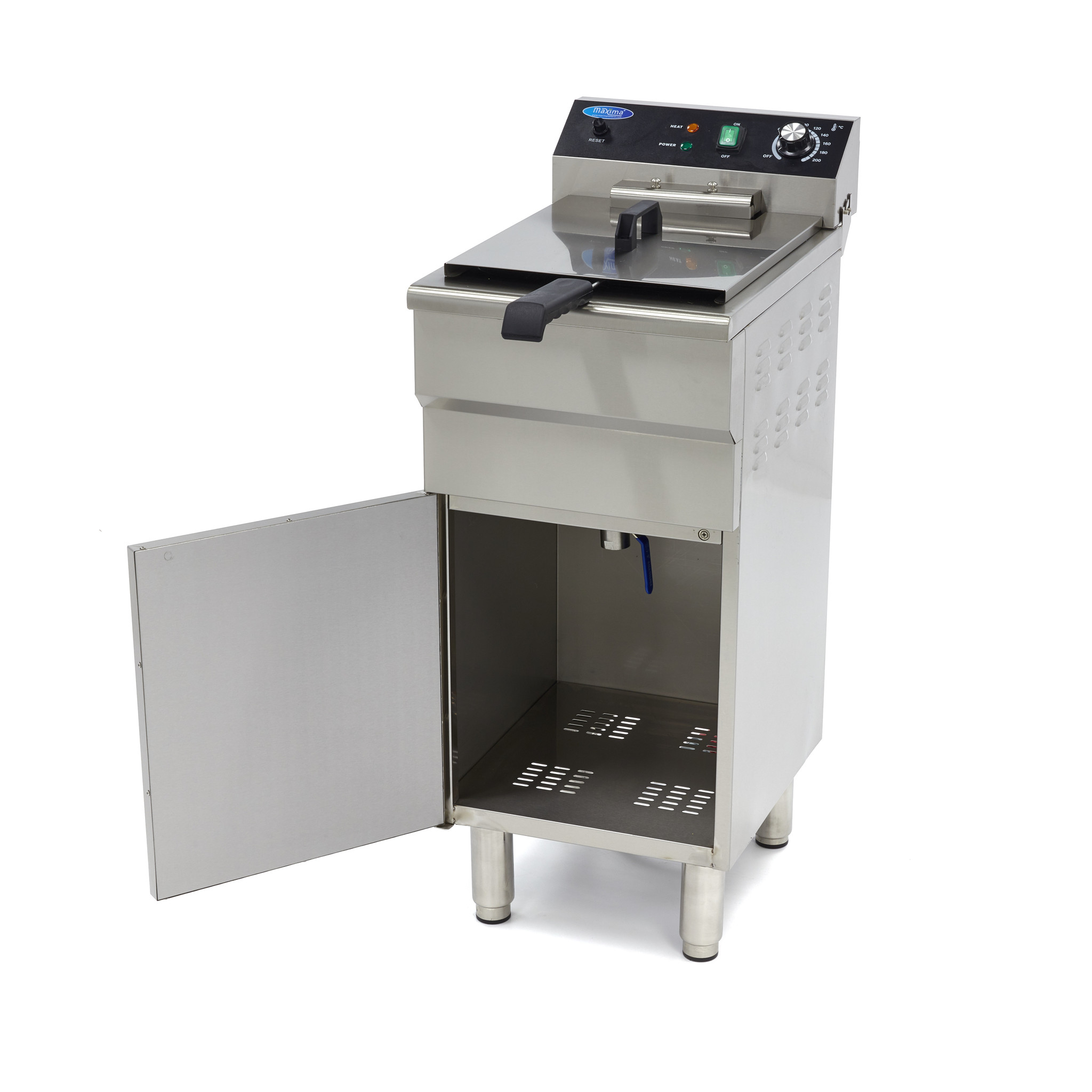 Fritüür - 16L - 1 korv - tühjenduskraaniga ja alusega - 400V - Image 7