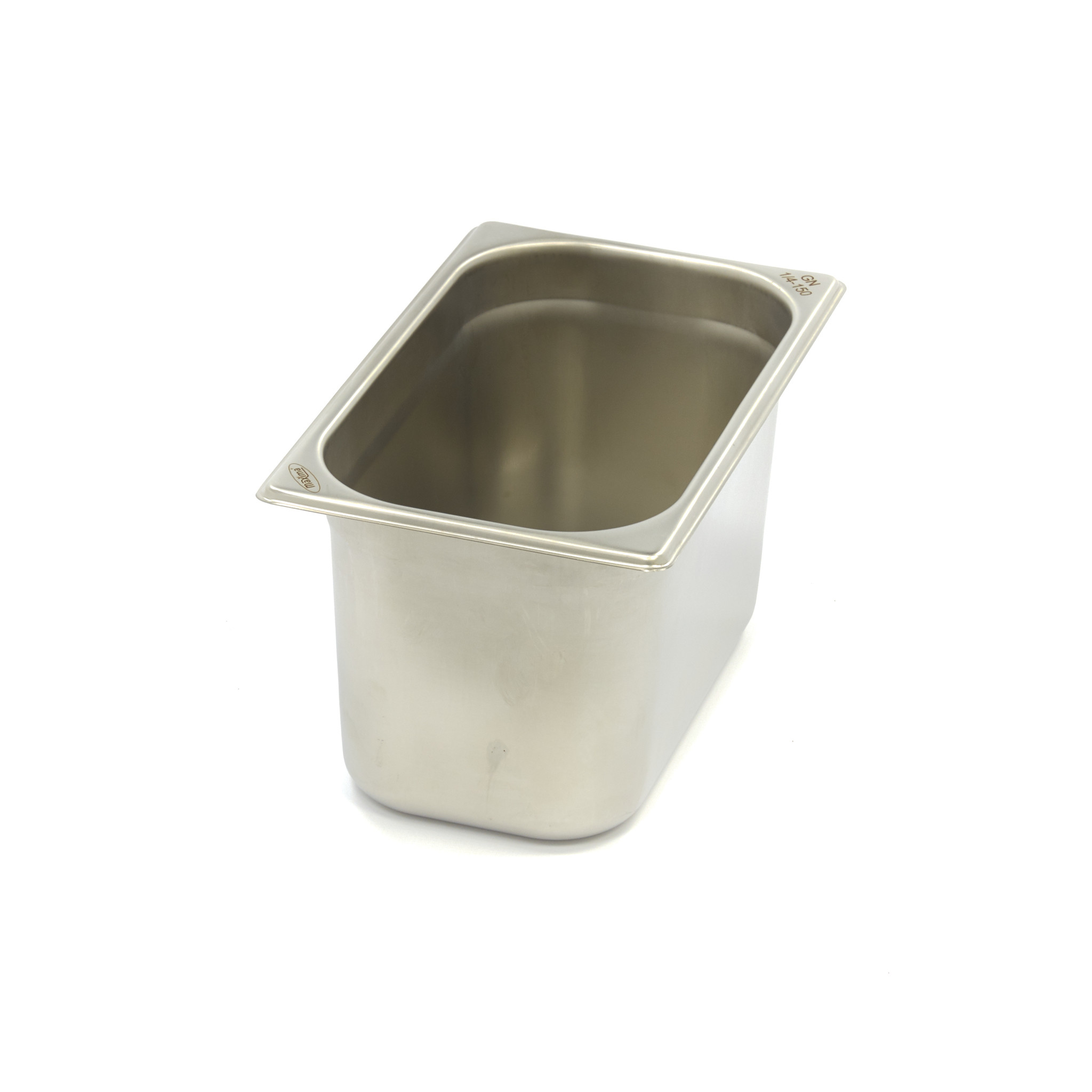 Gastronormkonteiner 1/4 GN - 15cm sügav - 26,5 x 16,2cm - Roostevaba teras
