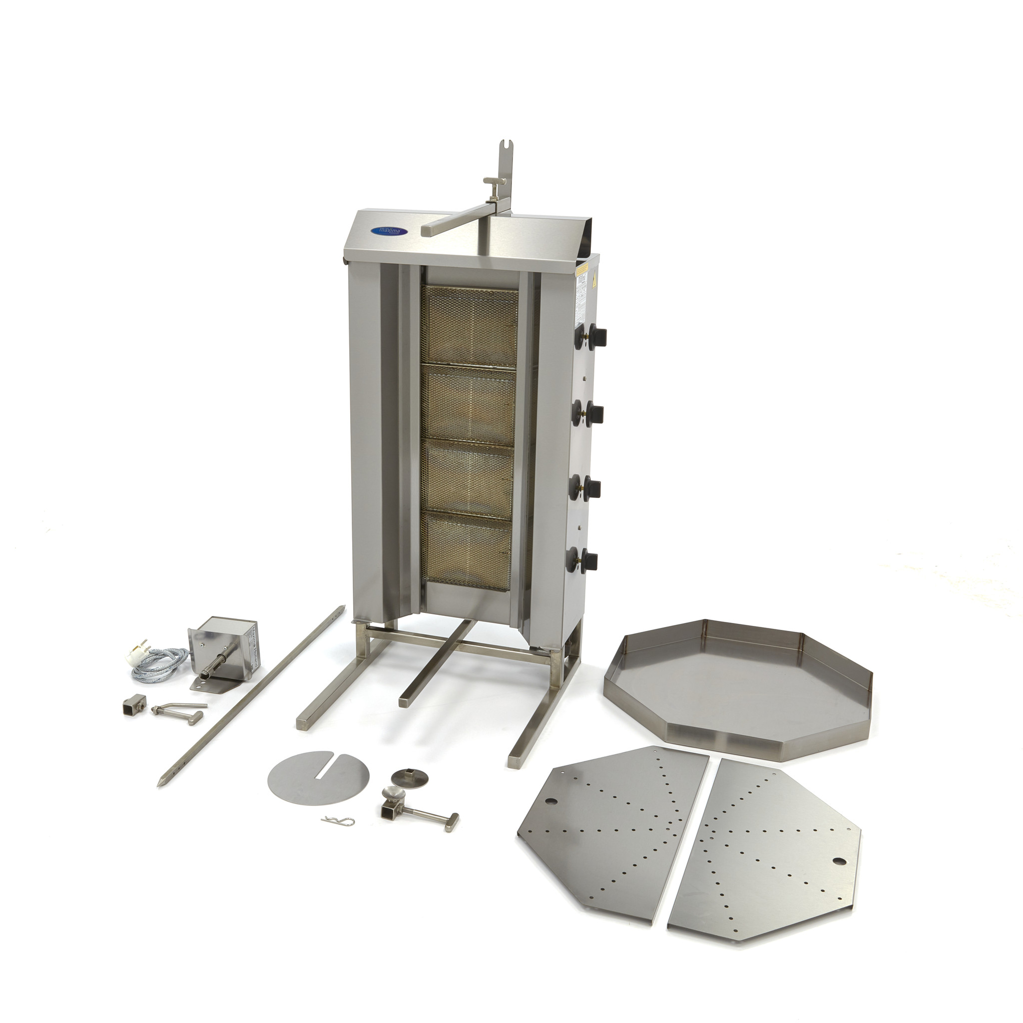 Kebabgrill gaasiga - 4 põletit - 50kg liha - Image 5