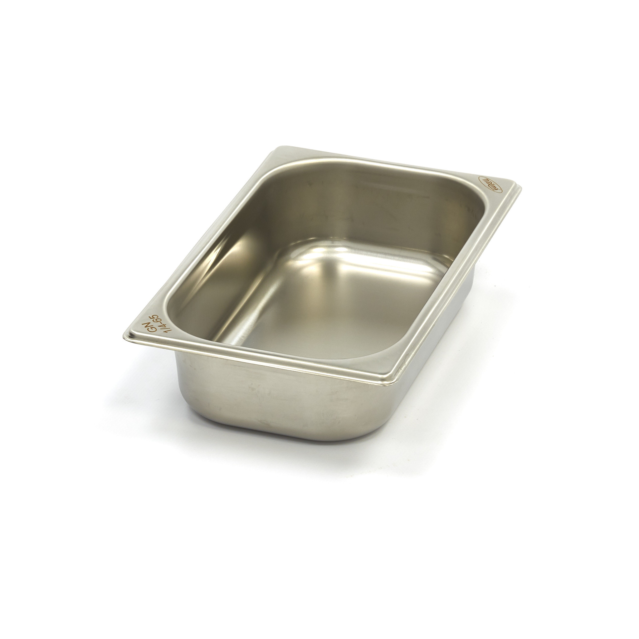 Gastronormkonteiner 1/4 GN - 6,5cm sügavus - 26,5 x 16,2cm - roostevaba teras