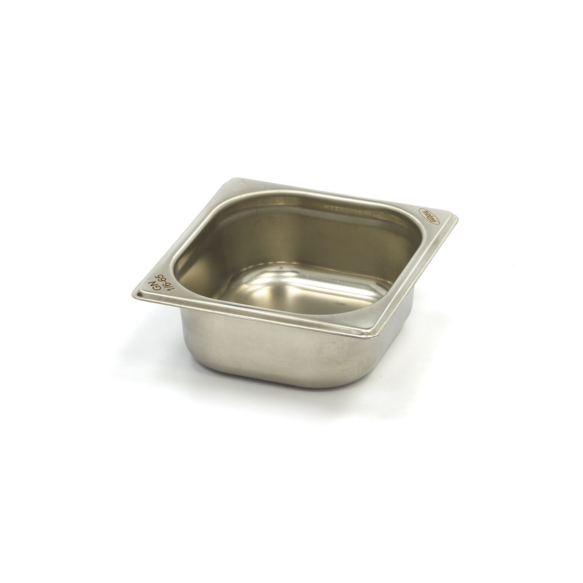 Gastronormkonteiner 1/6 GN - 6,5cm sügavus - 17,6 x 16,2cm - roostevaba teras