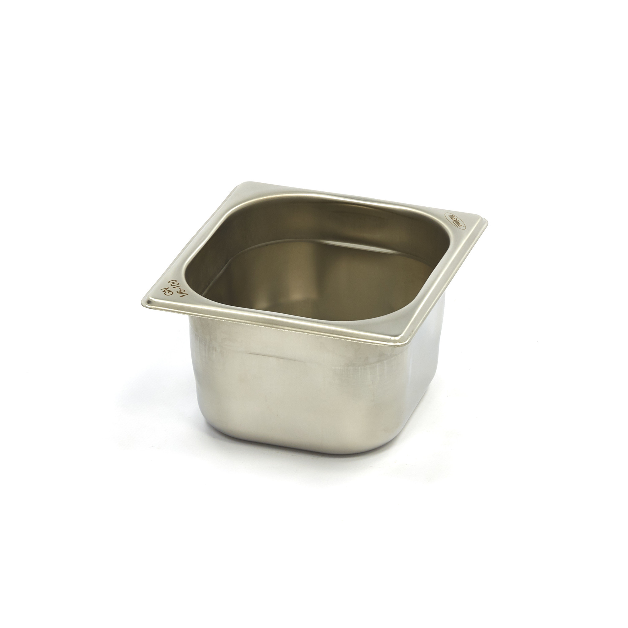 Gastronormkonteiner 1/6 GN - 10cm sügavus - 17,6 x 16,2cm - roostevaba teras