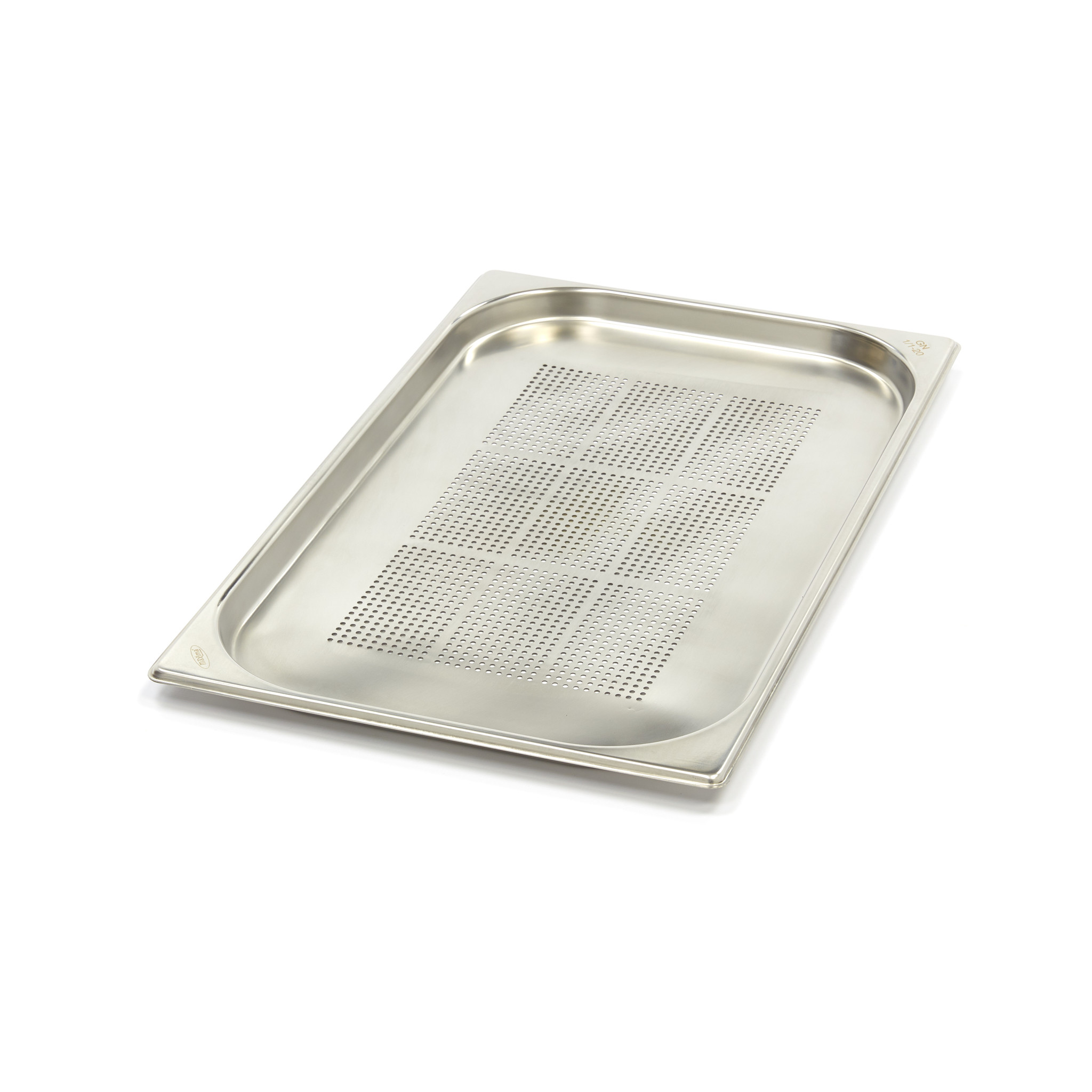Gastronormkonteiner 1/1 GN - perforeeritud - 2cm sügavus - 53 x 32,5cm - roostevaba teras